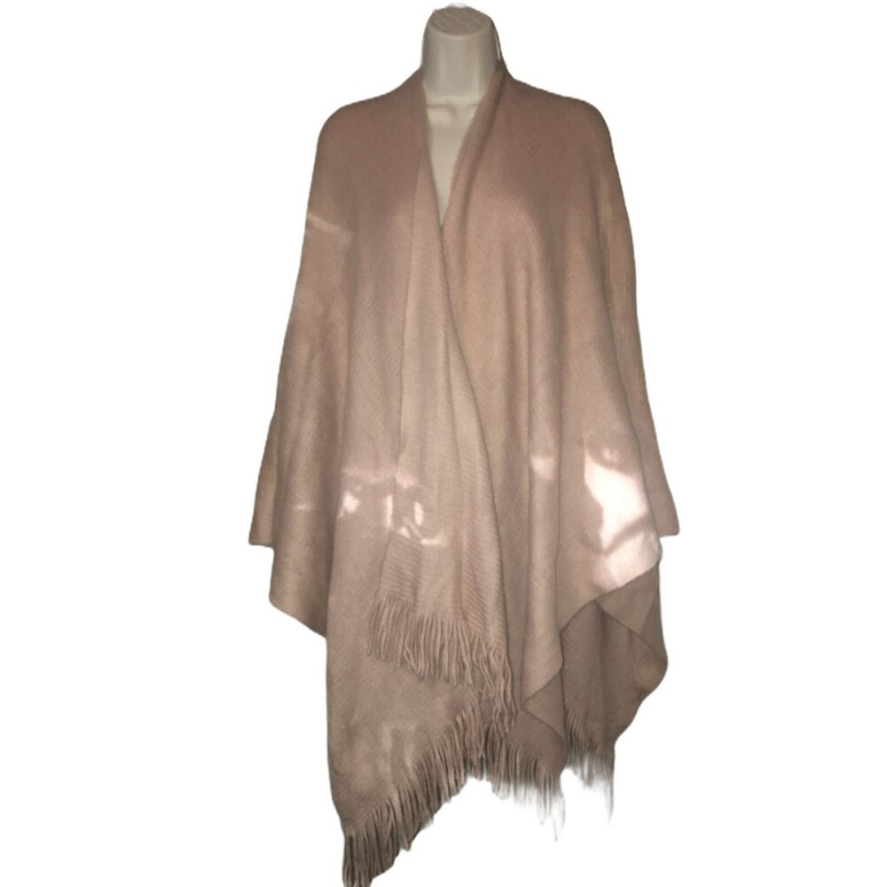 Collection Eighteen Blush One Size Large Shawl Fringe Scarf Pink